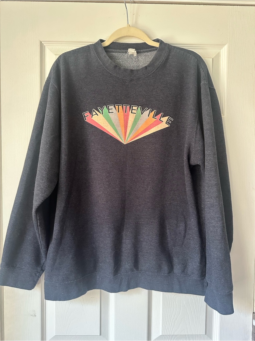 Fayetteville Graphic Crewneck Sweater - Charcoal